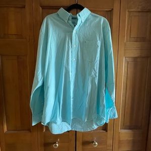 Teal Men’s IZOD Casual button down long sleeve shirt